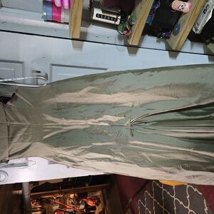 Elegant Olive Green Dress